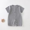 Newborn Summer Breathable Short Sleeve Bodysuit Pajamas for Boys & Girls