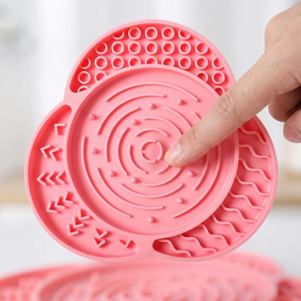 Pet Slow Feeder Mat for Dogs with Suction Cup Base Non-Slip Feeding Pad for Slowing Down Eating and Promoting Healthy Digestion