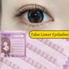 Curled Cluster False Lashes Brown Glue Free Fake Eyelashes Self Adhesive False Eyelashes  Daily