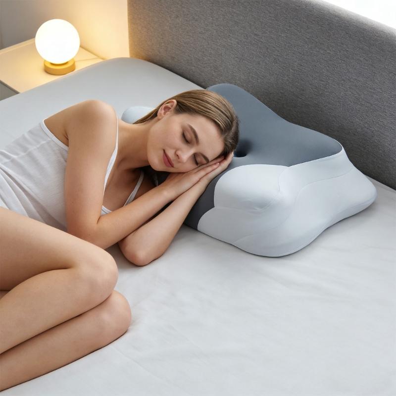Support Pillow Contoured Memory Foam Cores Washable Comfortable Cover All Night Comfortable