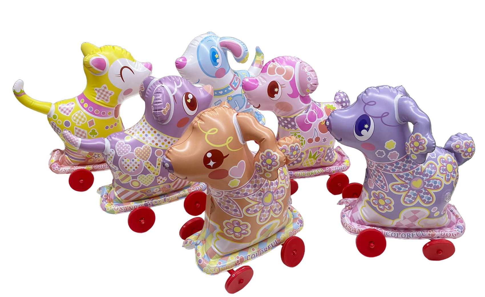 

Tatsuya Colorful Dogs for Walking of Inflatable with String Toys (Set 6) Children s [Festivals/Events/Children s Parties/Street Stalls/Fairs]