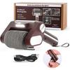 Limpador de Grelha Elétrico, Escovas Recarregáveis para Grelhador de Churrasco com Rolo de Aço Inoxidável de 350 RPM, Luz LED, Seguras para Lavar Louça para Grelhadores a Gás/Carvão