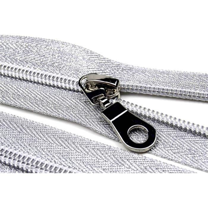 Fermeture Éclair - ECLAIR PRESTIL - 25cm - Non-séparable - Oeko-Tex - Argenté