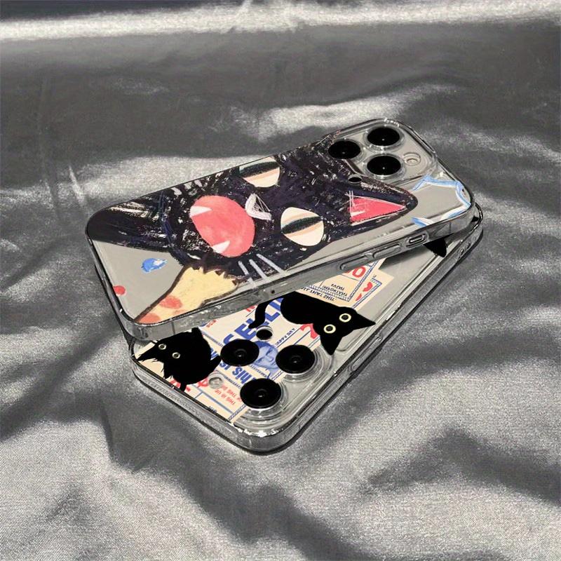 Süßes Graffiti-Katzenmuster Design Handyhülle geeignet für iPhone 17 16 Pro Max 11 12 13 14 15 Pro Max Schutzhülle