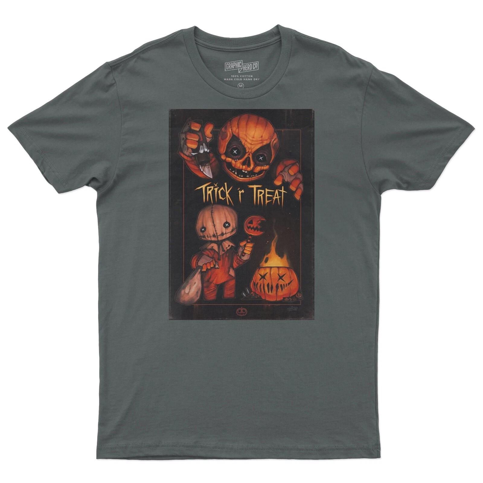 Фильм Кино Ретро Хоррор День Рождения Хэллоуин Футболка Для Фанатов Trick r Treat 4XL