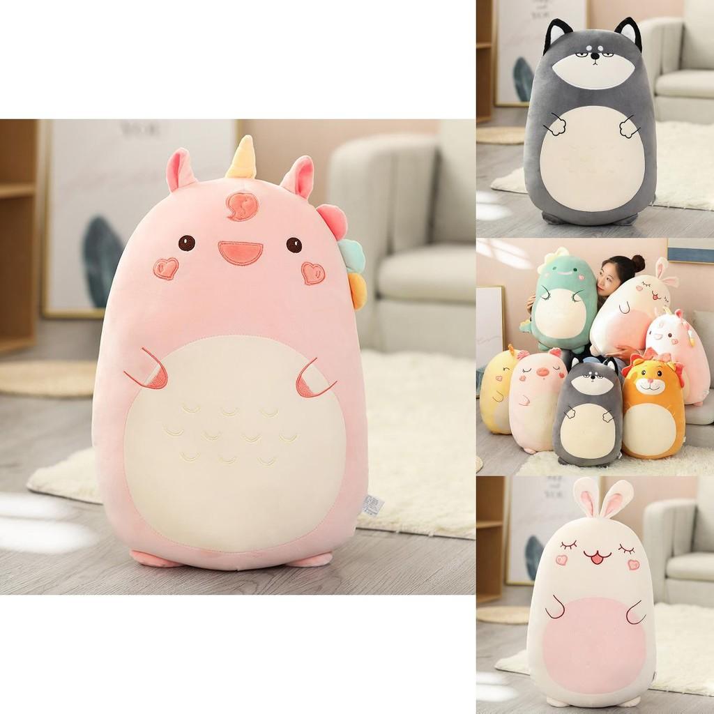 Soft And Adorable Animal Plush Toy Pillow For Children's Gift Dinosaur/lion 17.1in-31.5in