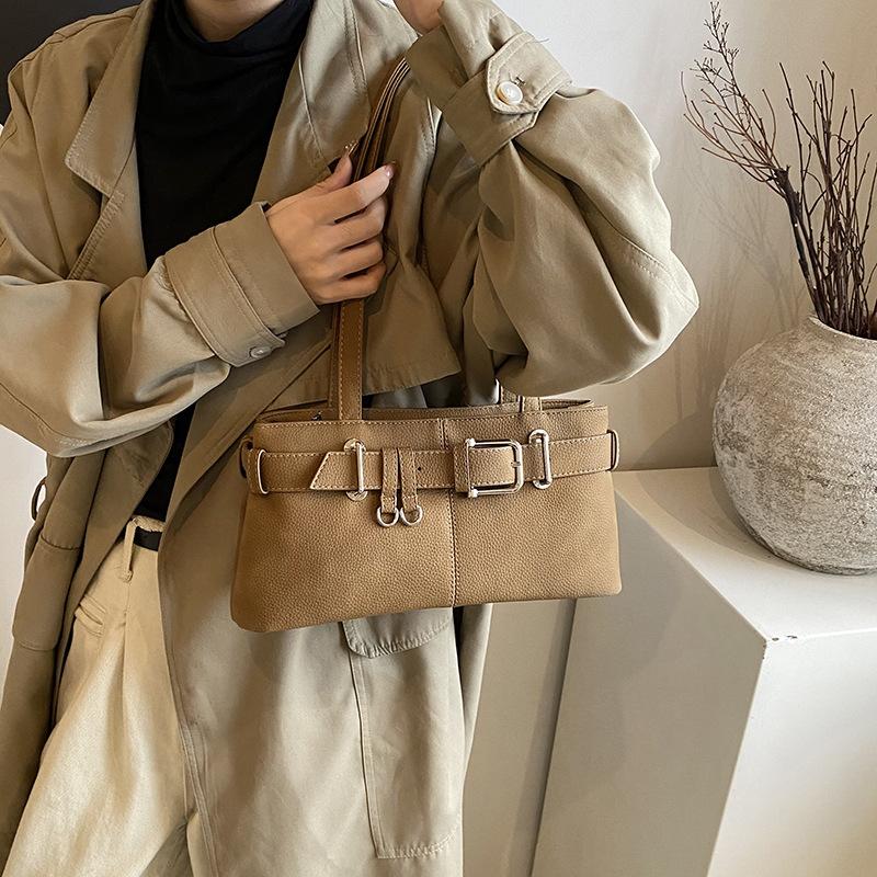 Shoulder Underarm Bag Belt Lock Bag Fashion Commuter Bag