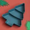 Creative Christmas Tree Shaped Tray Candy Snack Nuts and Dried Fruits Plastic Tray Bar Table Accessorie Dessert Plates Tableware