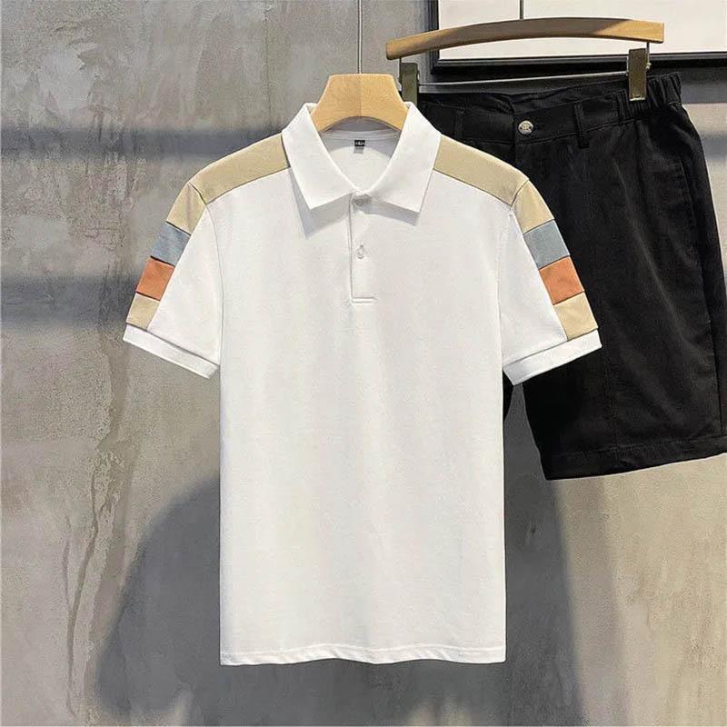 Pánské polo tričko s krátkým rukávem ve velké velikosti, pánské tričko s krátkým rukávem na léto, nový trend, univerzální, hezké, retro top