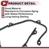 1 Pcs Car Engine Timing Cover Gasket Set for Subaru 2.2L 2.5L Chain Case Cover Gasket No.13594AA052/13594AA051 Black Rubber