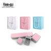 Higu Jewelry Gift Set: One-Piece Box with Silver Polishing Cloth, Earrings, Necklace & Ring Compartments, Alcohol Wipes, Ear Plugs, and Mirror.