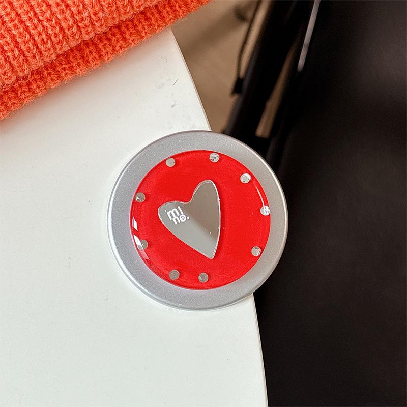 Bunter Liebe Herz Spiegel Handyhalter: Magsafe Magnetischer Aufkleber & Fingerring