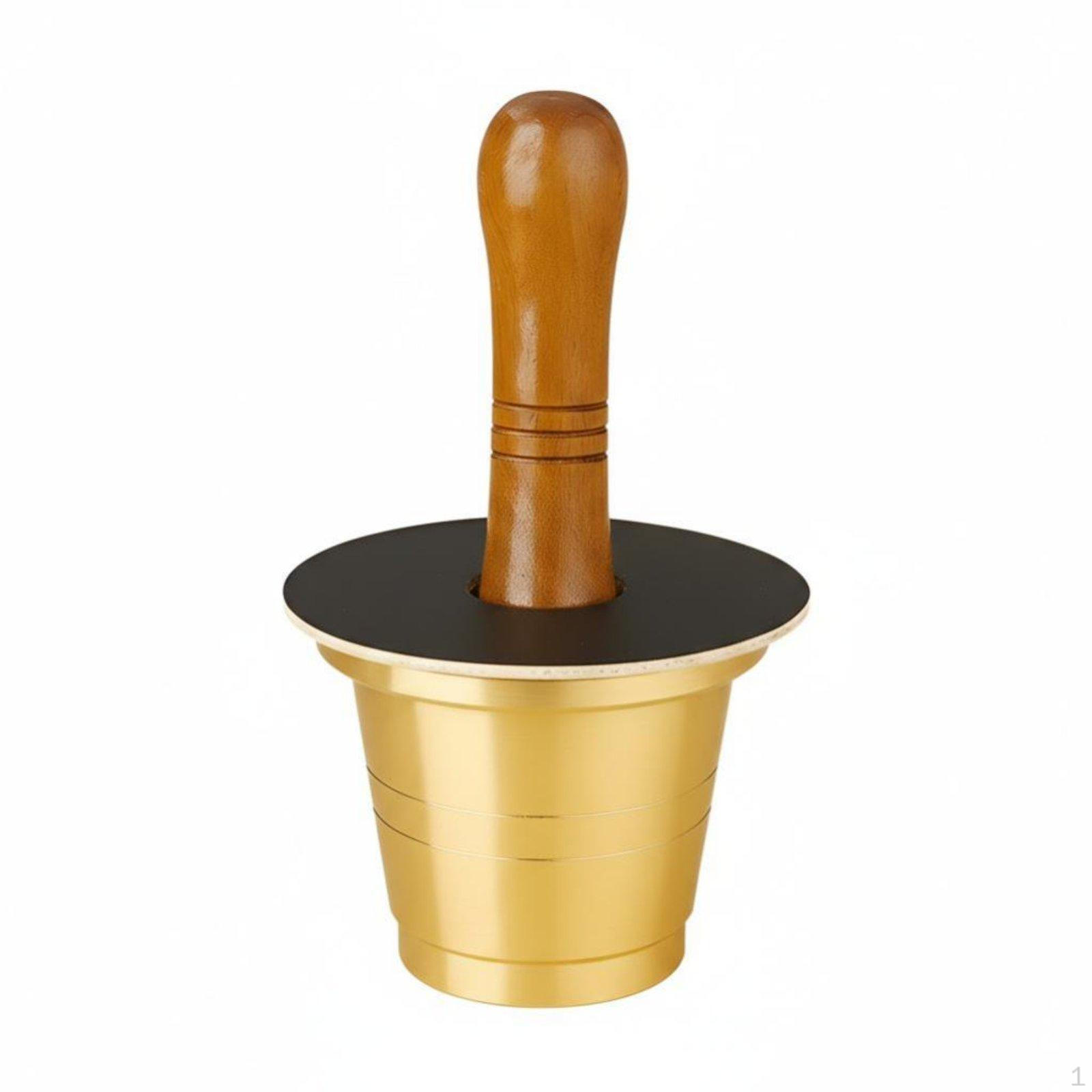 Cantonese Brass Mortar and Pestle, Sturdy MultiPurpose Kitchen Tool