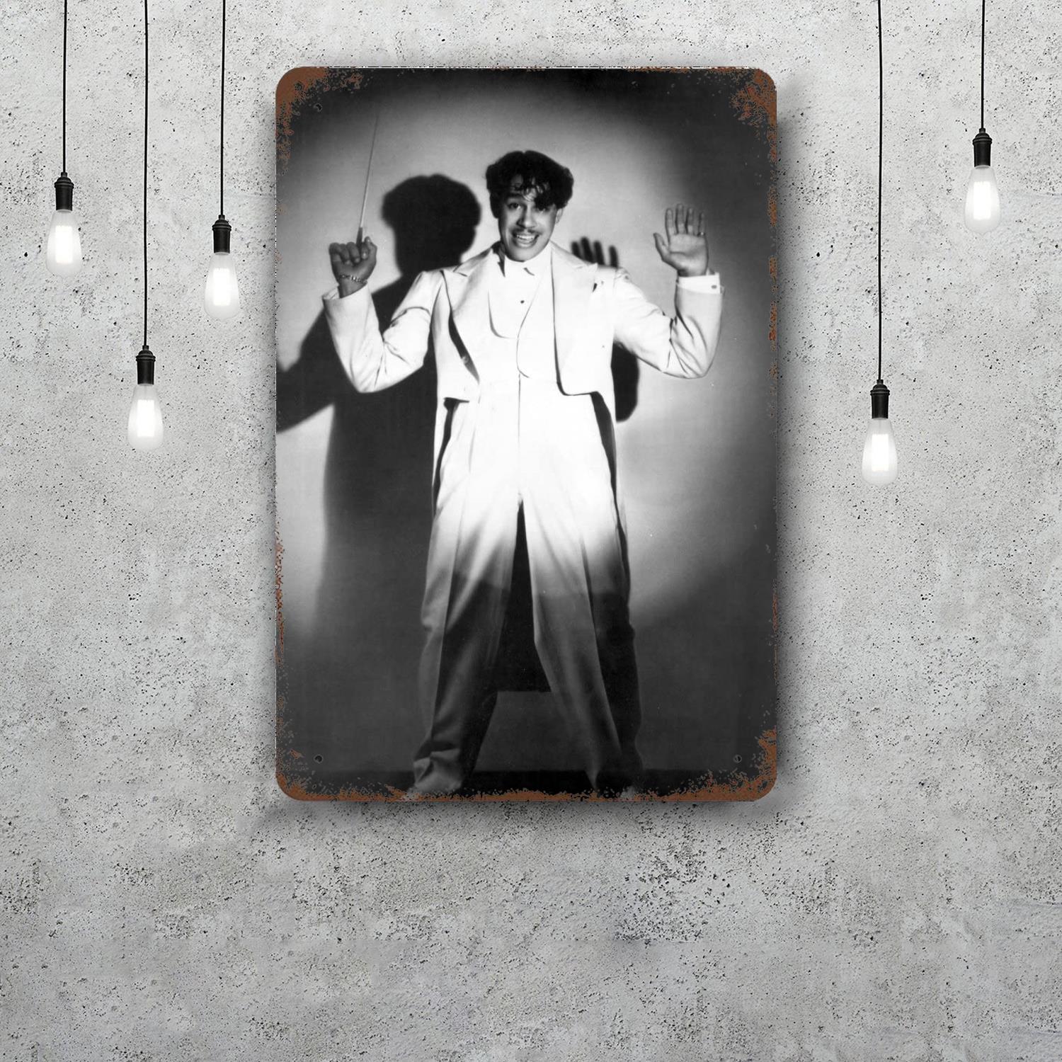 

Cab Calloway Vintage Tin Sign Home Decor Wall Decor Art Wall Mural Room Decoration Decor Retro Metal Sign Plate Bar Posters 20x30cm（7.8x11.8inch）