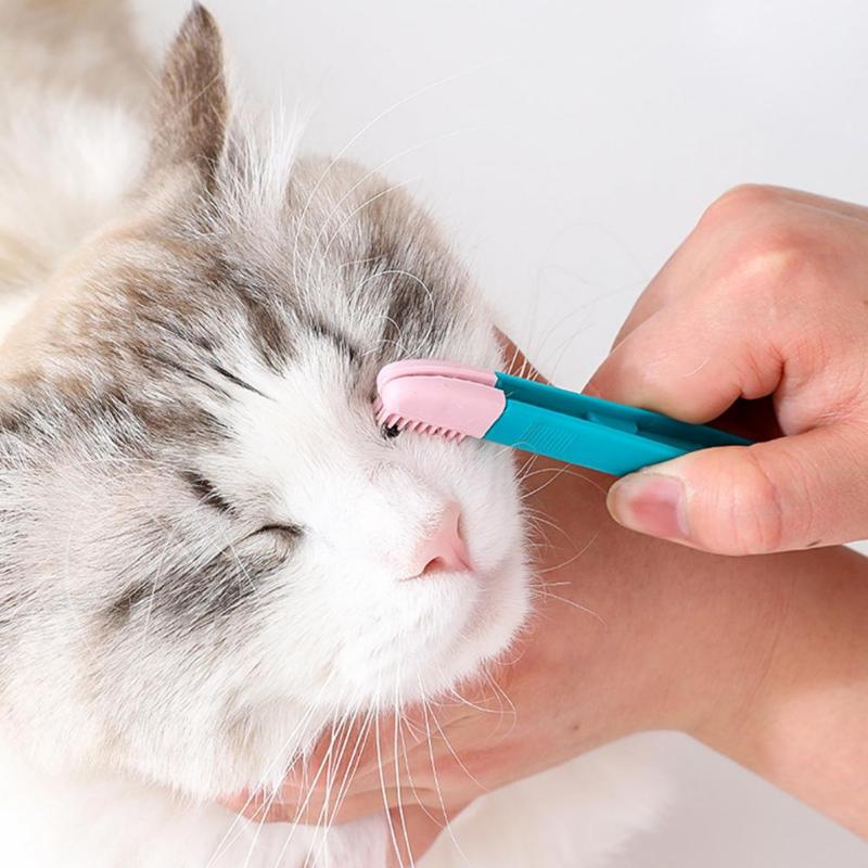 Environmentally Friendly Cat Eyebrush Handheld Eyebrush Cleaning Reusable Design Pet Comb Tear Stain Brush Pet Cleaning Supplies