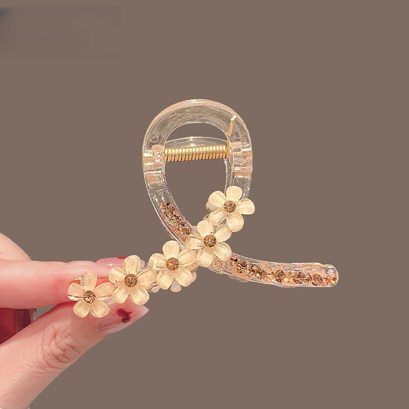 Nouvelle Pince à Cheveux Fleur Pour Femmes Élégante Style Chinois Magnolia Feuille de Bambou Fleur de Pêcher Pinces à Cheveux Été Plage Griffes de Requin