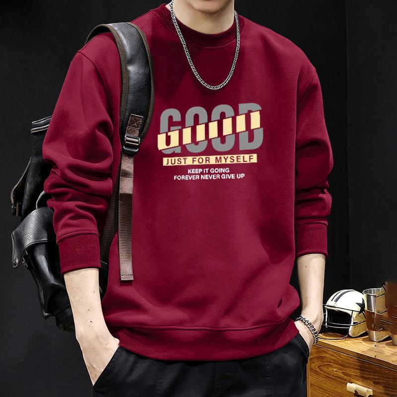 Men s Retro American Heavyweight Hoodie: Velvet-Lined, Loose-Fit, Round Neck Outerwear for Autumn/Winter. 3XL (190-220 lbs)