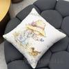 SSarah Kay Cute Square Cushion Pillow Case Sofa  BedroomLiving Room Backrest Multiple Sizes Washable Covers