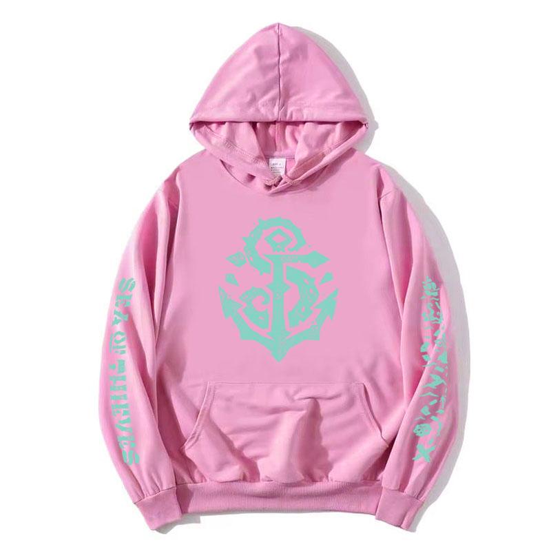 Sea of Thieves Herní Potisk Mikiny s Kapucí Dlouhý Rukáv Volné Ležérní Mikiny s Kapucí Oblečení Streetwear Unisex Grafické Topy