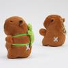 Clearstone Capybara Plush Keychain, Chavimaru Turtle, 18.5cm, Brown