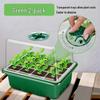 12-Hole Succulent Seedling Tray Set with Lid – Moisture & Temperature Control