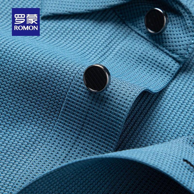 Romon Men's Waffle High-Elastic Ice Silk Short Sleeve T-Shirt