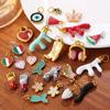 2026 Creative Dripping Oil Colorful Three-dimensional DIY Pendant, 18K Gold-plated Small Pendant Pendant Collection