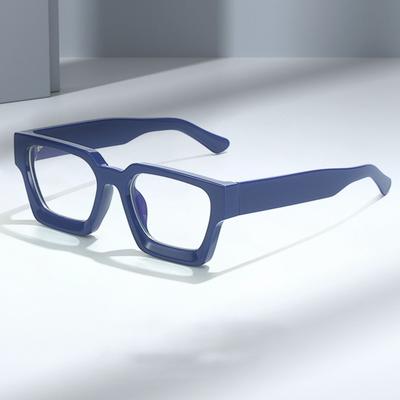 Yousheng 1 Pair Retro Style Glasses Blue Light Blocking Square Frame Glasses UV Protection Flat-Light Mirrors Eyewear Vacation Accessory
