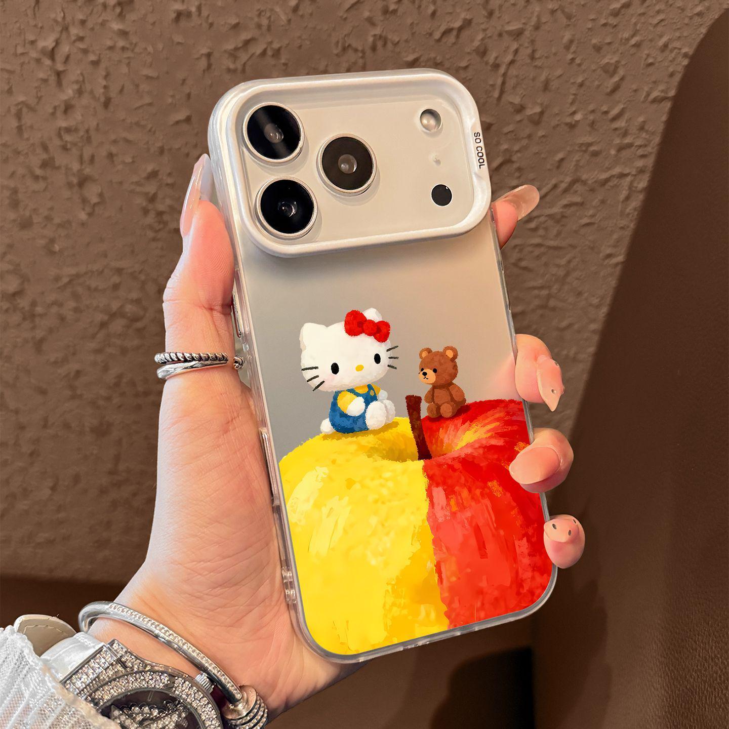 

High-End Luxury Xiaomi 17 Phone Case: Cute Contrasting Colors for Apple KT Cat, Xiaomi 15 Pro, Women s 14. Mi 14