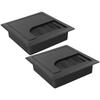 2pcs Wire Cable  Hole Cover 2PCS ABS Desk Wire Cable Office Table Hole Cover Outlet 80*80/80*160mm Electrical Equipment