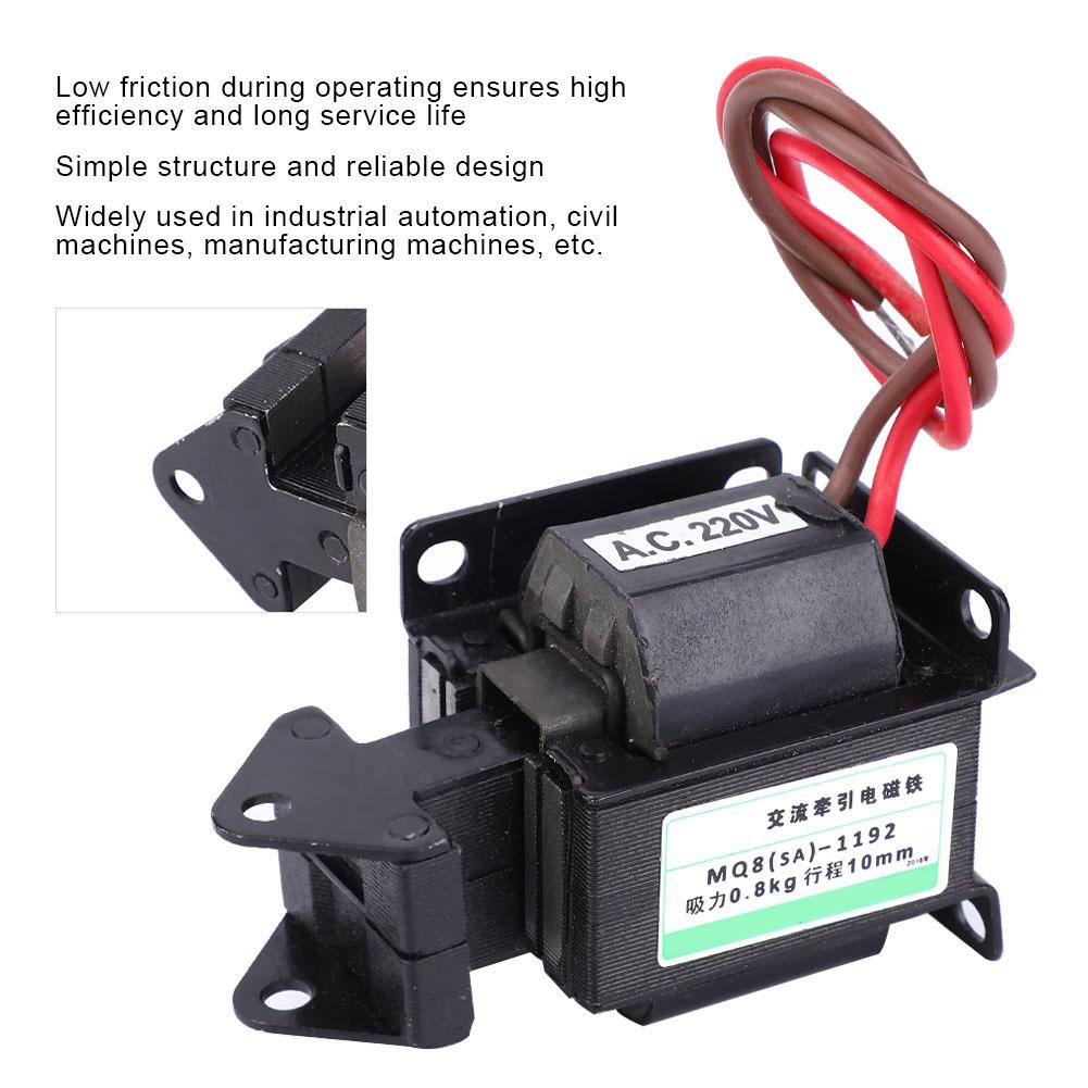 AC Zugmagnet Hochwertiger Elektromagnet 220VAC 7.9N 10mm Hub MQ8(SA)1192