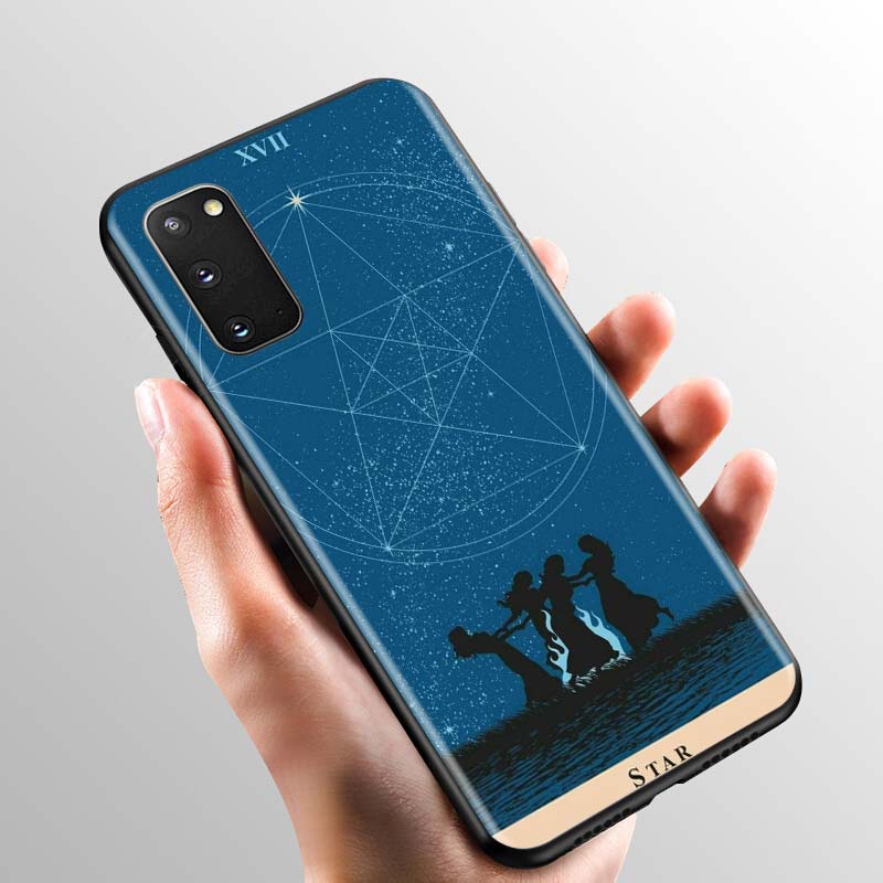 Case For Samsung Galaxy Note 10 Lite Plus 20 Ultra 8 9 S20 FE S21 S10 Soft Silicone Phone Cover Funda Witches Moon Tarot Shell