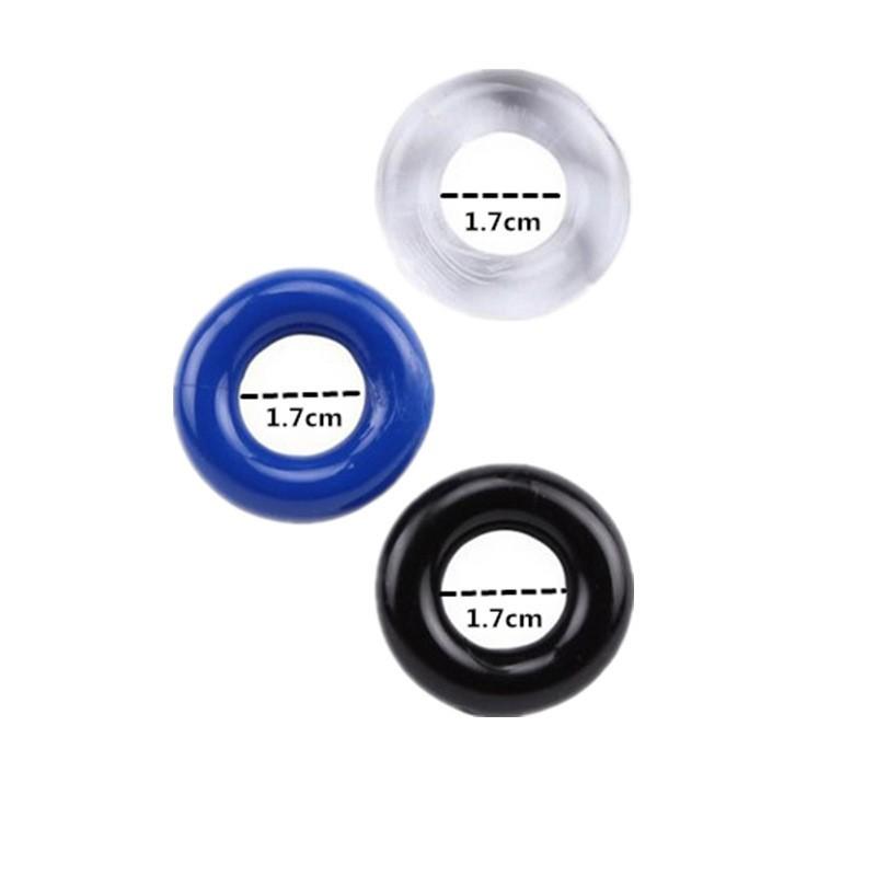 3PCS TEP Durable Penis Ring Adult Men Ejaculation Delay Doughnut Cock Rubber Rings Penis Enlargement Sex Toys for Male Sex