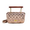 Niche High-end Fashion Bag Women's New 2025 Solid Color Xiaoxiangfeng Diamond Chain Bag Versatile Shoulder Bag
