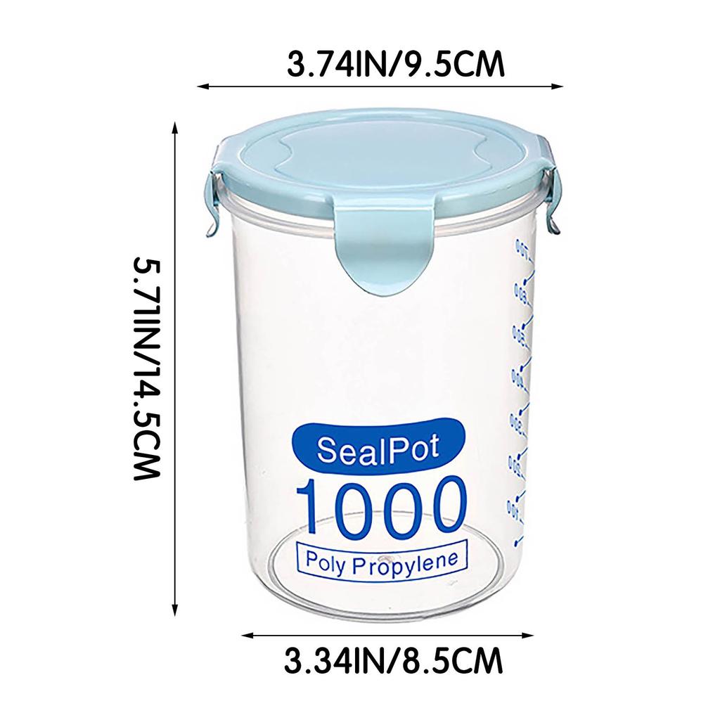 Food Storage Containers, Kitchen Storage Box Sealing Food Preservation Plastic Fresh Pot Container For Kitchen