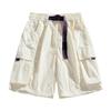 Herren Cargoshorts Entspannte Passform Mehrere Taschen Fünf-Punkt-Länge Elastischer Bund Outdoor Utility-Shorts