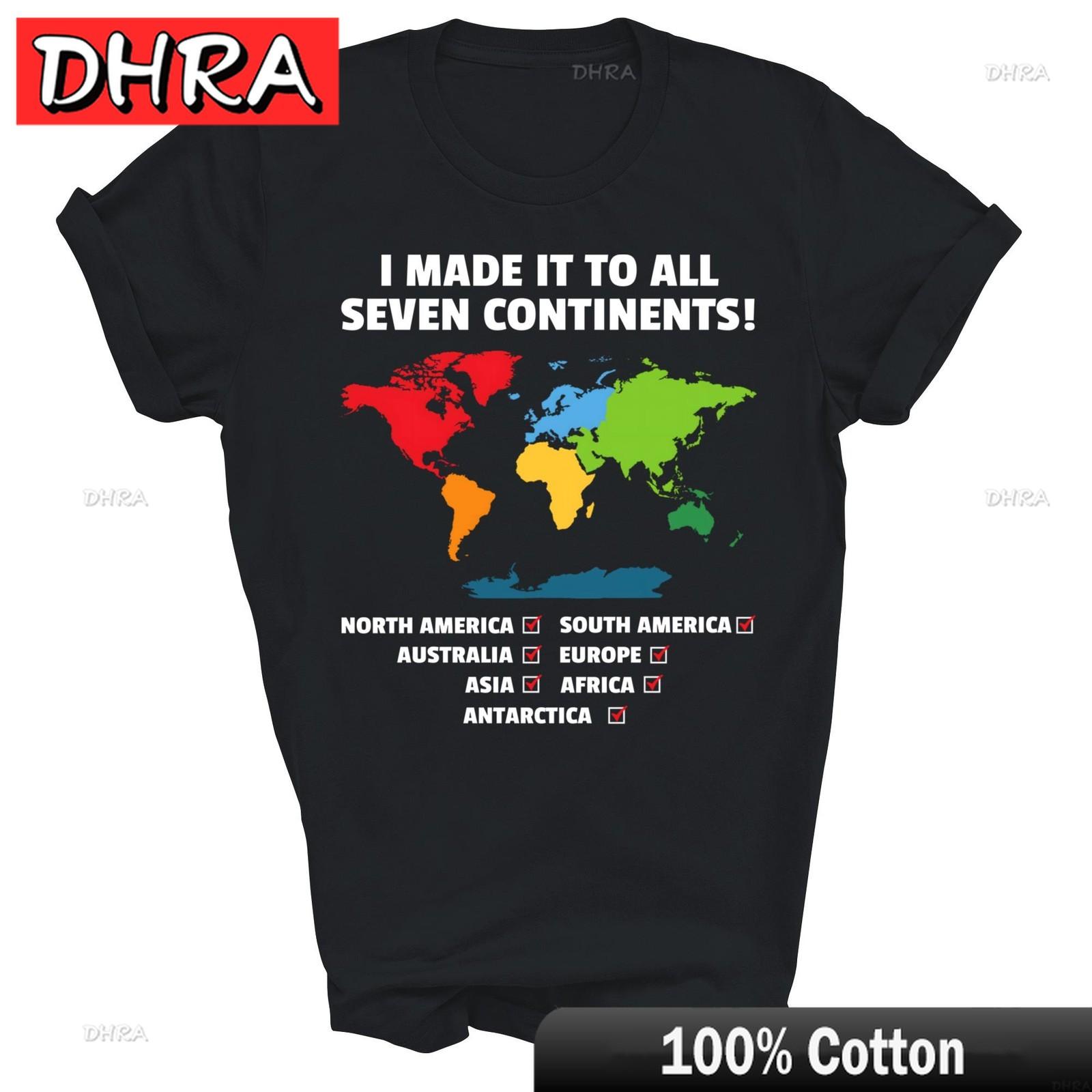 World Traveler Seven Continents 7 Continents Unisex Shirt Gift Modern Clothing Shirts for Gift Idea TShirt New Zealand Teen S