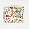 1Pcs Rubber Drying Mat With Gingerbread Man For Coffee Shop Restaurant Kitchen Carpet Tableware Durable Diatom Mud Table Mat Pet