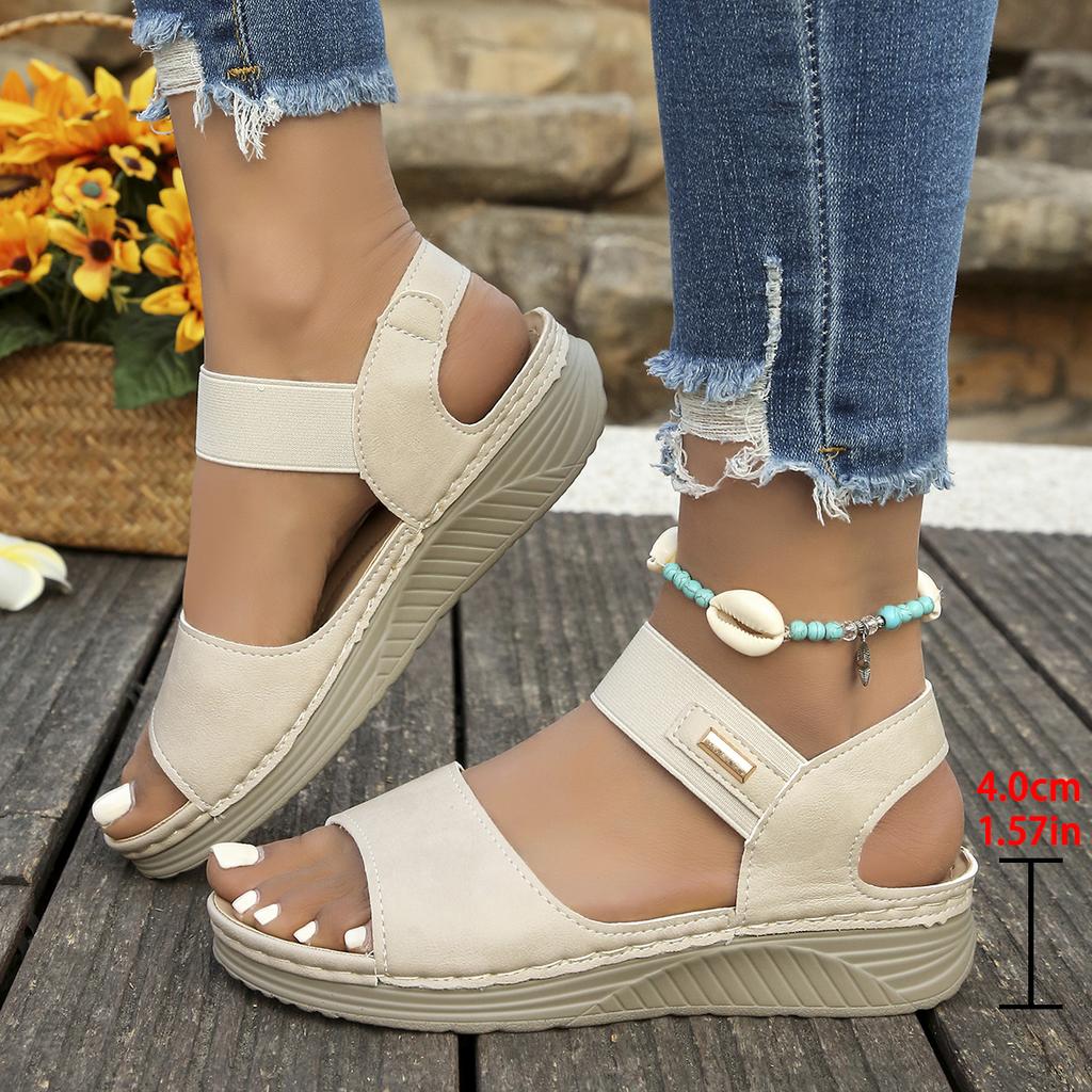 Women's Summer Casual Wedge Sandals 2026 New Lightweight Platform Walking Sandals Woman Plus Size Comfort Non Slip Beach Shoes