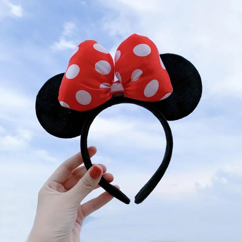 Anime Mouse Ear headband amusement park headband fish-scale sequin mesh party hat girl birthday gift
