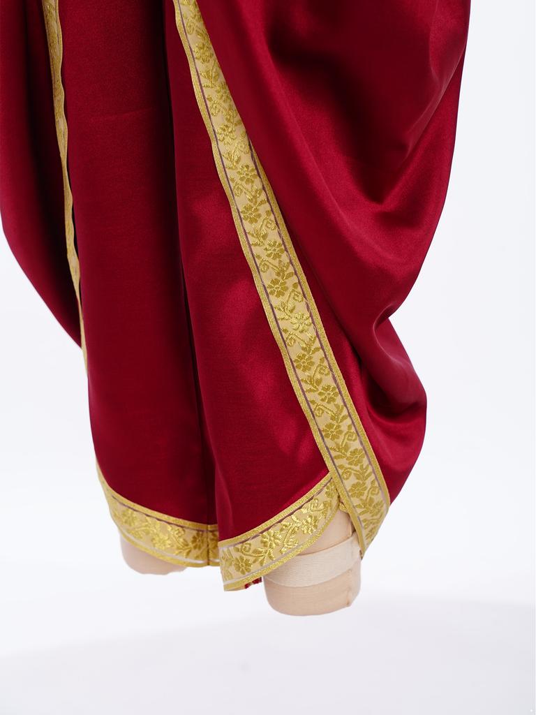 Kids Boys Halloween Dhoti Pants: Satin Indian Style Trousers with Elastic Waist, Draped Baggy Fit for Theme Party & Ball