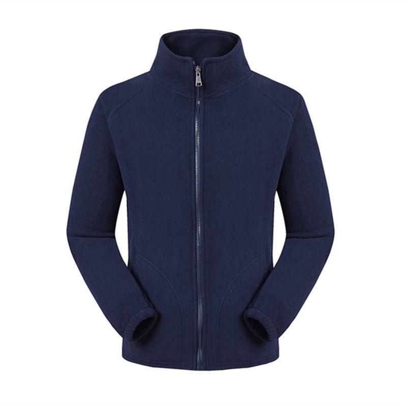 Men's Thick Velvet Fleece Stand-Up Collar Cardigan Jacket