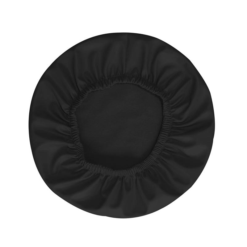 Solid Color Pu Leather Round Chair Cover Waterproof Bar Stool Cover Seat Covers Home Chair Simple Stretch Chair Slipcover
