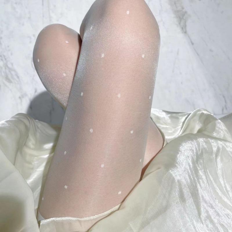 Polka Dot Women Tights Ultra-thin Nylon Thigh High Stockings Pantyhose Women Lingerie Female Hosiery High Waist Body Stockings