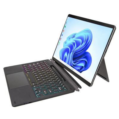 Pro Microsoft Surface Pro 8/Pro X KF17S Tříbarevná podsvícená dotyková Bluetooth klávesnice