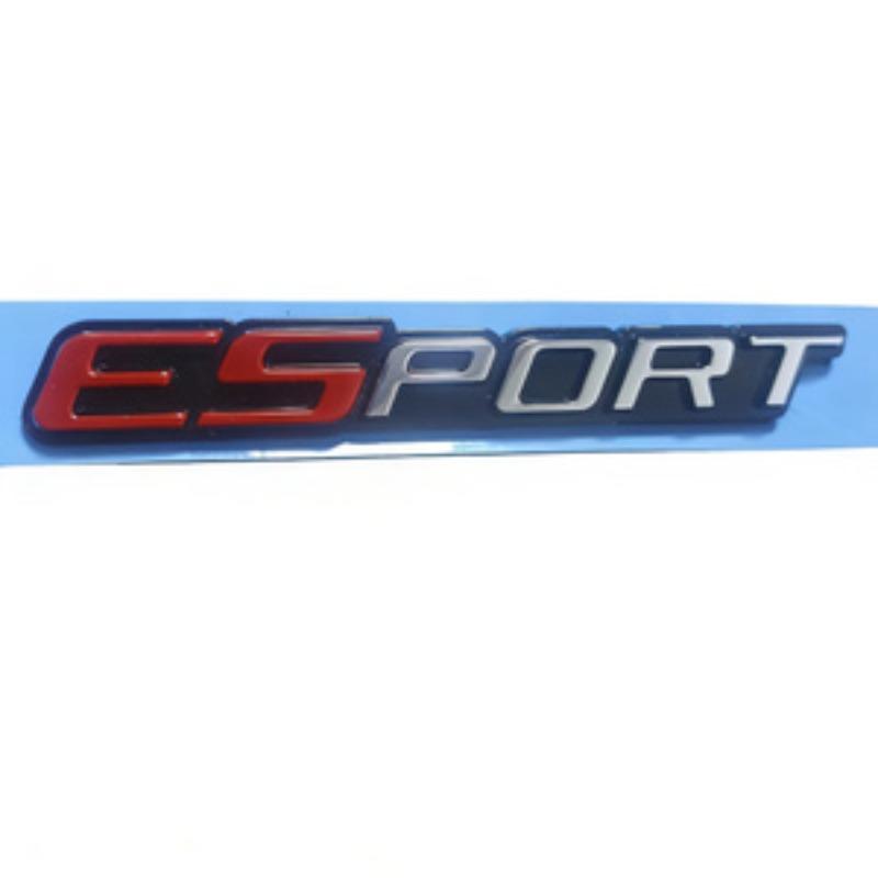 ESPORT Sports Car Emblem | Red Silver & Black 3D Modified Badge One-stop Unique Decoration for Car Rear