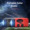 Solar Emergency Radio with LED Flashlight SOS Alarm Weather Forecast Emergency Crank AM/FM Radio USB Mobile Phone Charger
