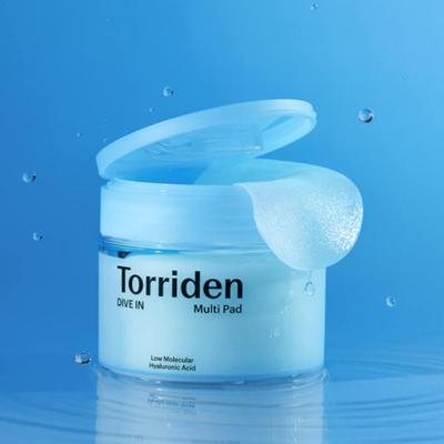 Toriden Dive-In Multi Pads 80 Stück – Hydratisierende Toner-Pads mit niedermolekularer Hyaluronsäure