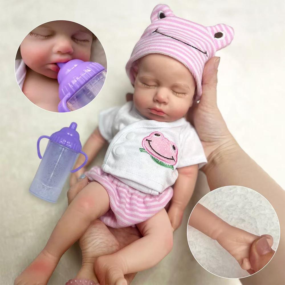 13" 33Cm Full Body Silicone Baby Doll Lifelike Mini Reborn Doll Surprice Children Anti-Stress My Melody