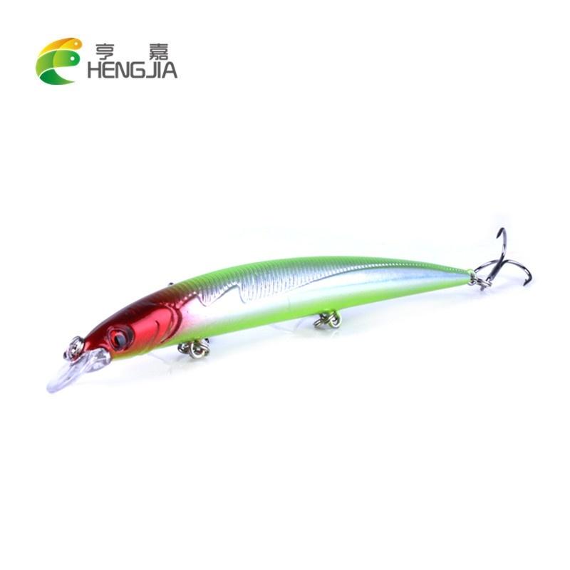 HENGJIA 8ks Nástraha Minnow s 3D očima Háček Bionická Nástraha na Štiku Okouna Rybářský Nástroj
